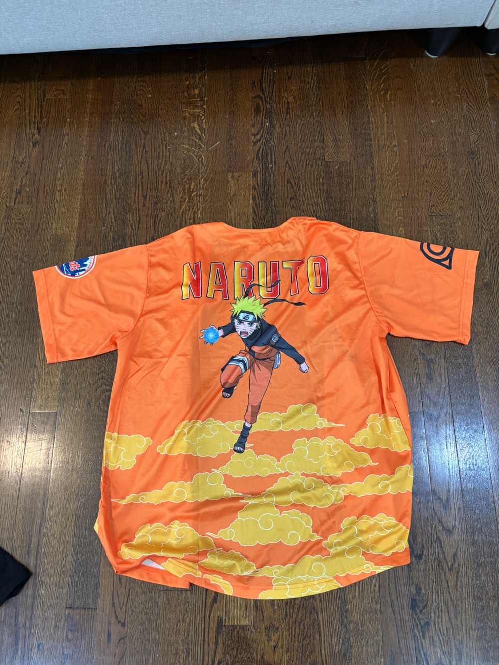 Mets Orange Short-Sleeve Baseball Jersey - Picture 3 of 3